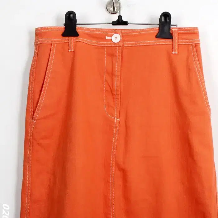 [BUNJANG] Studio Tomboy Orange Cotton Skirt / 여성67/ 스튜디오톰보이 오렌지 코튼스커트
