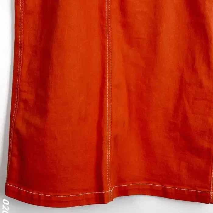 [BUNJANG] Studio Tomboy Orange Cotton Skirt / 여성67/ 스튜디오톰보이 오렌지 코튼스커트