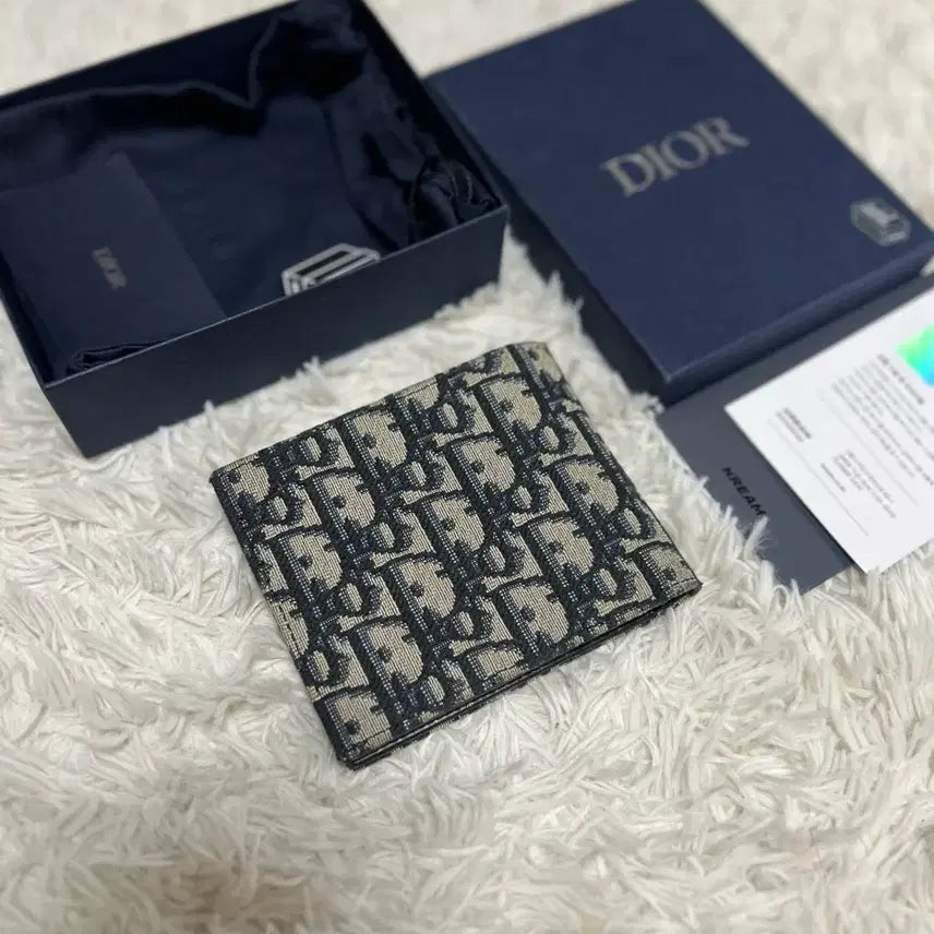[BUNJANG] Dior Oblique Beige Bifold Wallet / 디올 오블리크 반지갑 베이지