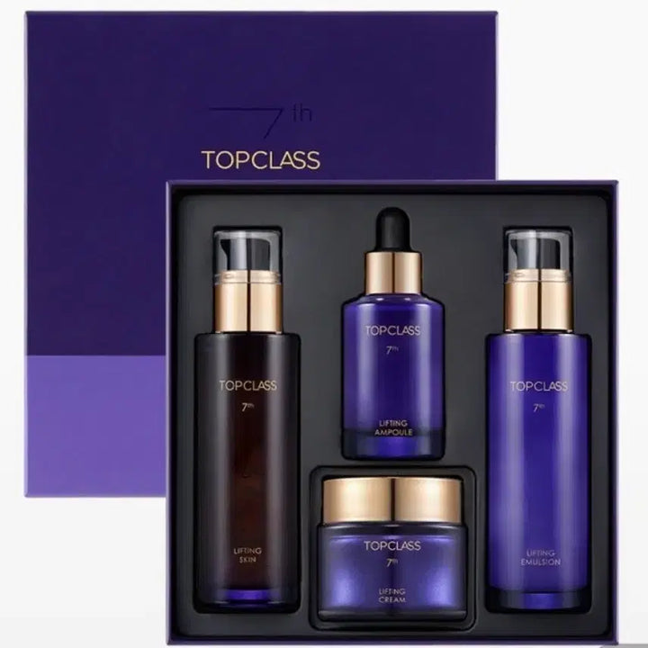 [BUNJANG] Charmzone Top Class Lifting 4-Piece Skincare Set / 참존 탑클래스 리프팅 기초 4종 선물세트