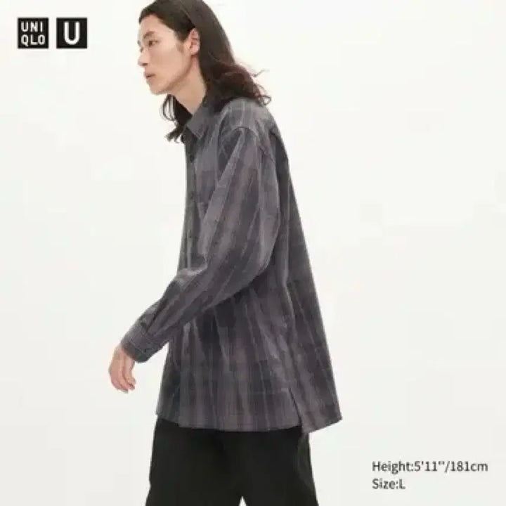 [BUNJANG] Uniqlo U Flannel Oversized Check Shirt / 유니클로 u 플란넬 오버사이즈 체크셔츠 xl