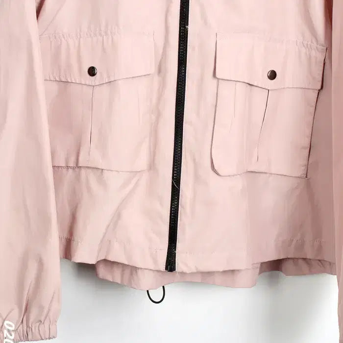 [BUNJANG] ZARA Pink Windbreaker Jacket / 여성M/ 자라 스트링 핑크 바람막이