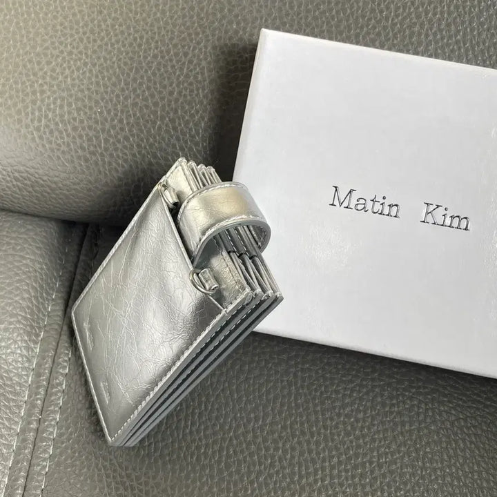 [BUNJANG] Matinkim Silver Mini Card Wallet Chain Bag / 마뗑킴 실버 미니 카드 지갑 체인백