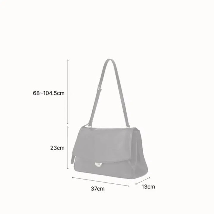 [SOLD OUT] 아뜰리에 드 루멘 소가죽 블랙숄더백 판매