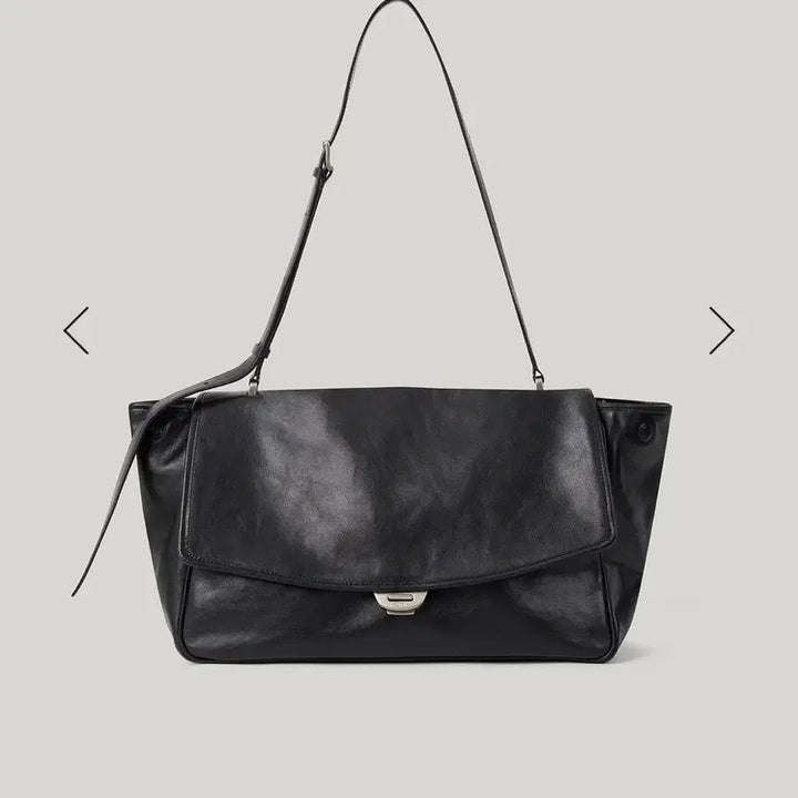 [SOLD OUT] 아뜰리에 드 루멘 소가죽 블랙숄더백 판매