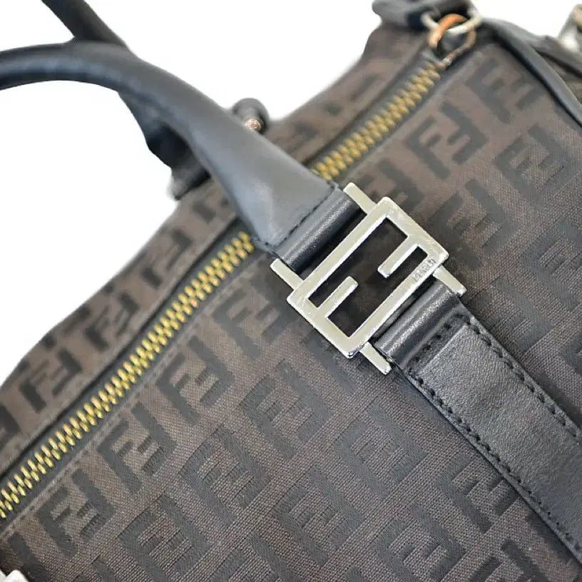 [BUNJANG] Fendi Zucca Boston Bag / 펜디 쥬카 보스턴백(정품)