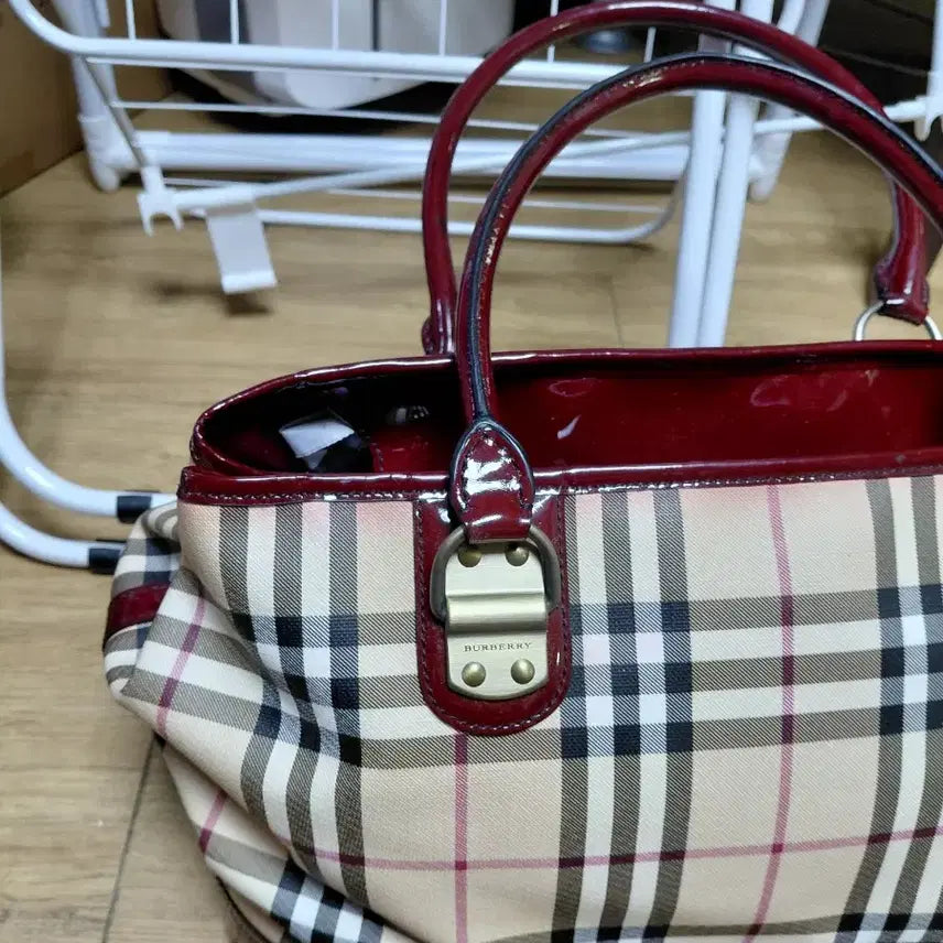 [BUNJANG] Burberry Nova Check Tote/Shoulder Bag M-L Size / 버버리 노바체크 토트/ 숄더백 M-L 사이즈 (37*26 폭20)