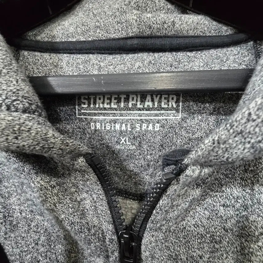 [BUNJANG] STREETPLAYER ORIGINAL SPAD Gray Hooded Zip-up Jacket / 스트릿 플레이어 후드집업 XL 공용