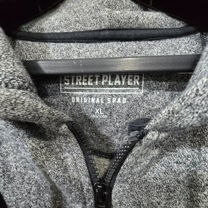 [BUNJANG] STREETPLAYER ORIGINAL SPAD Gray Hooded Zip-up Jacket / 스트릿 플레이어 후드집업 XL 공용