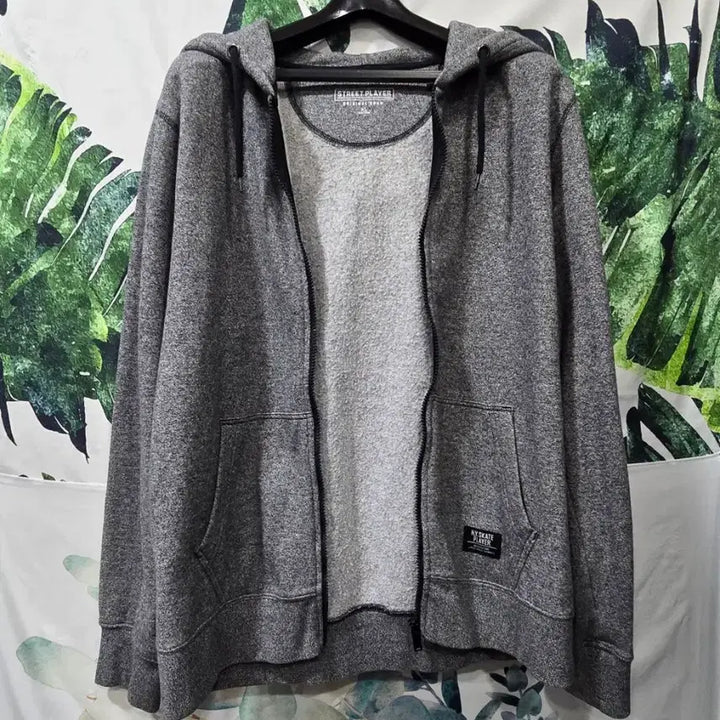 [BUNJANG] STREETPLAYER ORIGINAL SPAD Gray Hooded Zip-up Jacket / 스트릿 플레이어 후드집업 XL 공용