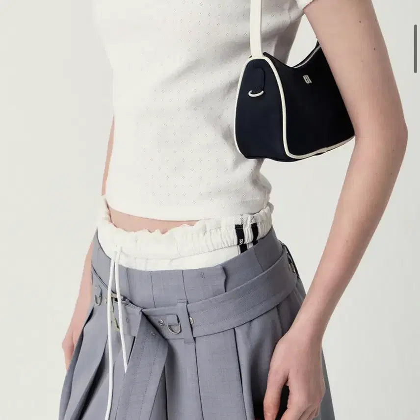 [BUNJANG] GROOVE Pip Hobo Bag (Navy) / GROVE 그로브 핍 호보백 네이비