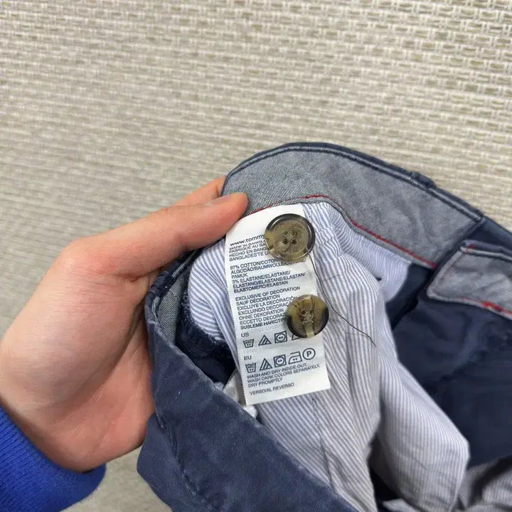 [SOLD OUT] 타미힐피거 슬림핏 코튼팬츠 면바지 34인치 M11483