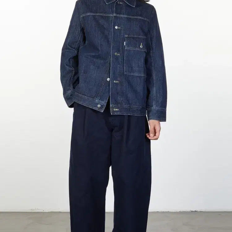 [BUNJANG] Studio Nicholson Lazar Denim Jacket / 스튜디오 니콜슨 데님 자켓 Lazar Denim Jacket (indig