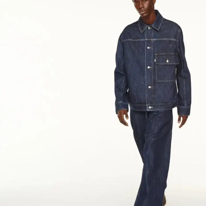 [BUNJANG] Studio Nicholson Lazar Denim Jacket / 스튜디오 니콜슨 데님 자켓 Lazar Denim Jacket (indig