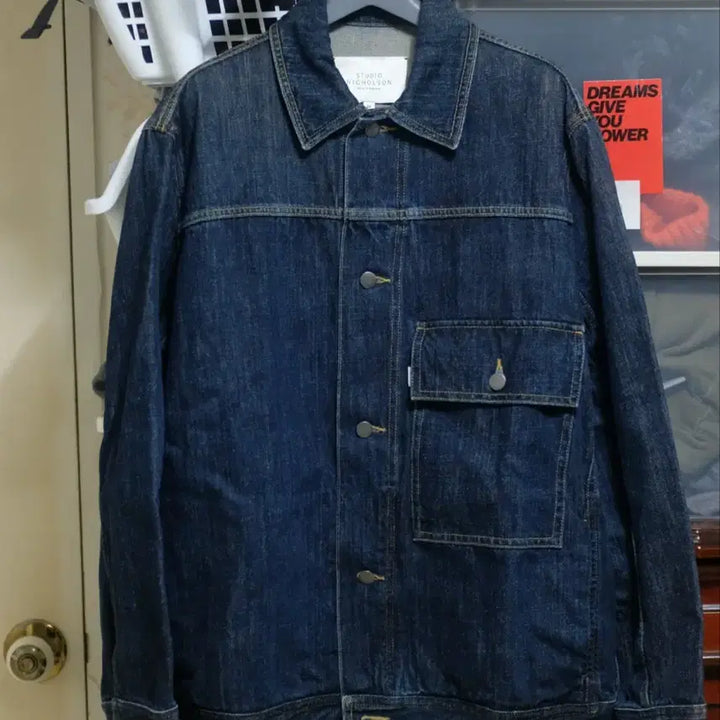 [BUNJANG] Studio Nicholson Lazar Denim Jacket / 스튜디오 니콜슨 데님 자켓 Lazar Denim Jacket (indig