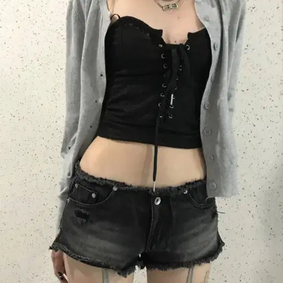 [BUNJANG] FREY LOW DENIM SHORTS / 쿄이 kyoii FREY LOW DENIM SHORTS 반바지