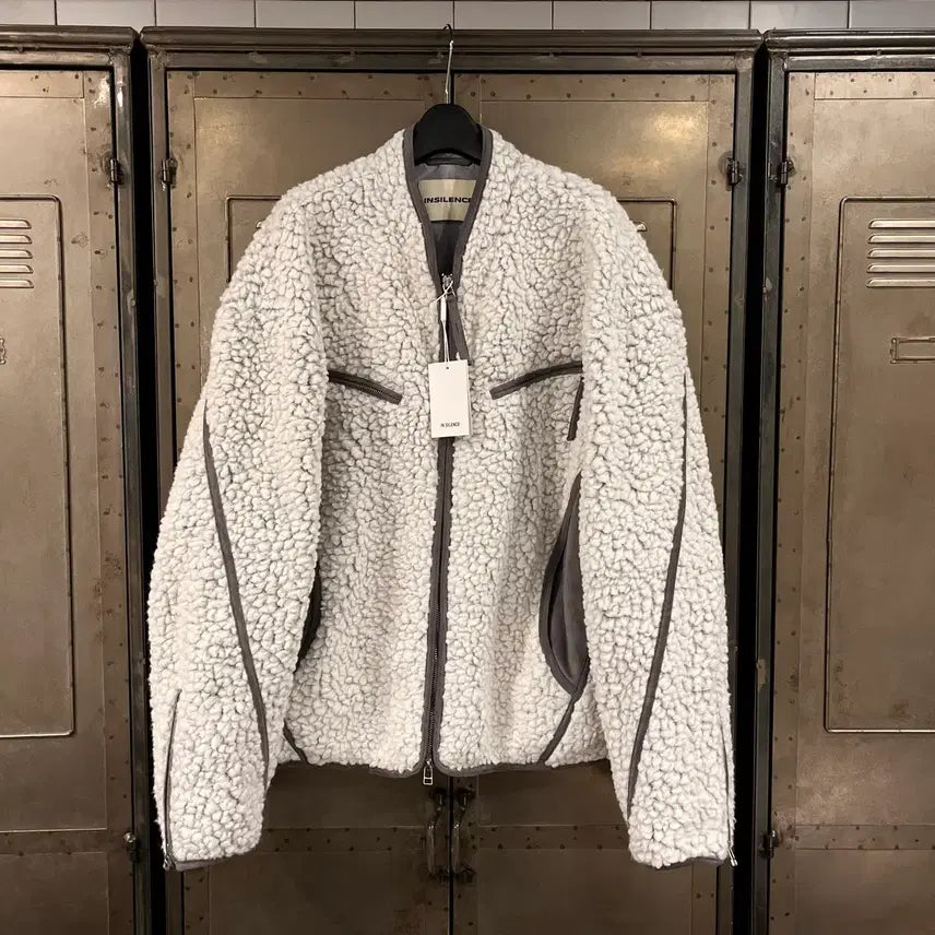 [BUNJANG] Insilence ROMA Wool Shearling Jacket - White / [택포](L) 인사일런스 ROMA 울 시어링 자켓 화이트