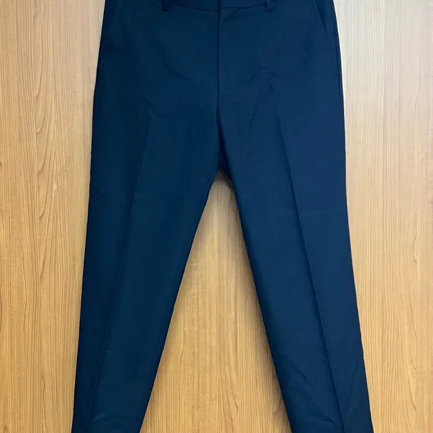 [BUNJANG] Uniqlo Wool Blend No-Tuck Pants (Navy, 85) / [유니클로] 울블렌드 노턱 팬츠(네이비, 85)