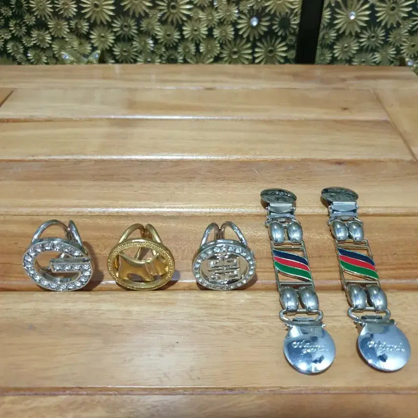 [BUNJANG] Scarf Ring Set / 스카프 고정고리 스카프링 총3개/옷고정집게세트1개 총4개