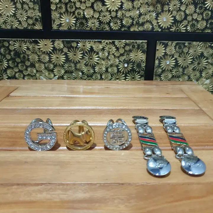 [BUNJANG] Scarf Ring Set / 스카프 고정고리 스카프링 총3개/옷고정집게세트1개 총4개