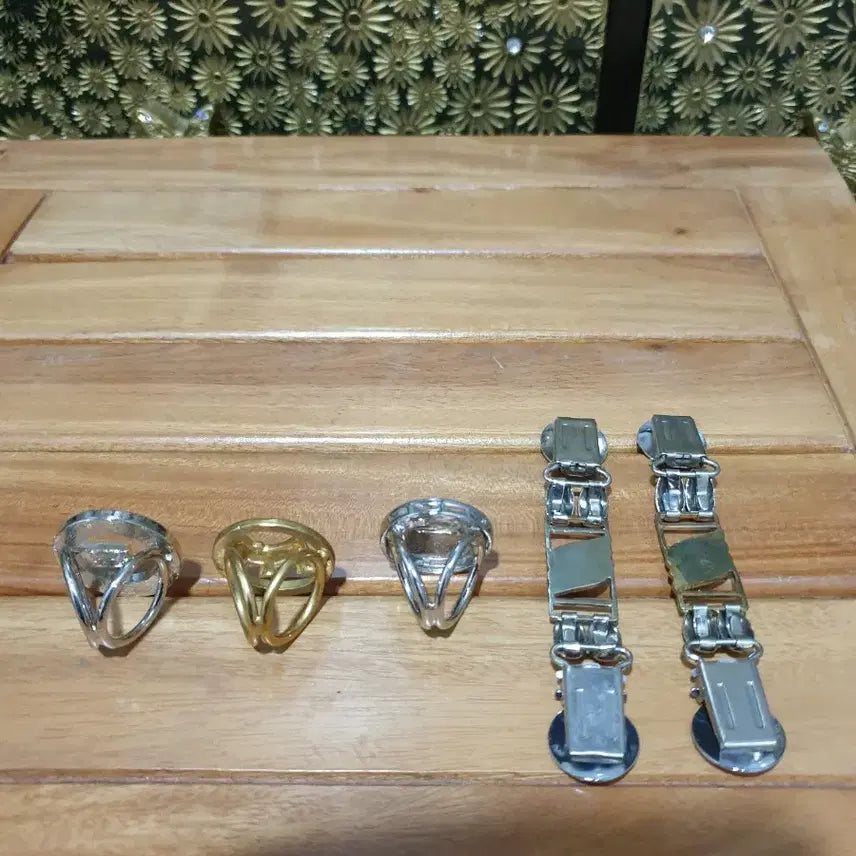 [BUNJANG] Scarf Ring Set / 스카프 고정고리 스카프링 총3개/옷고정집게세트1개 총4개