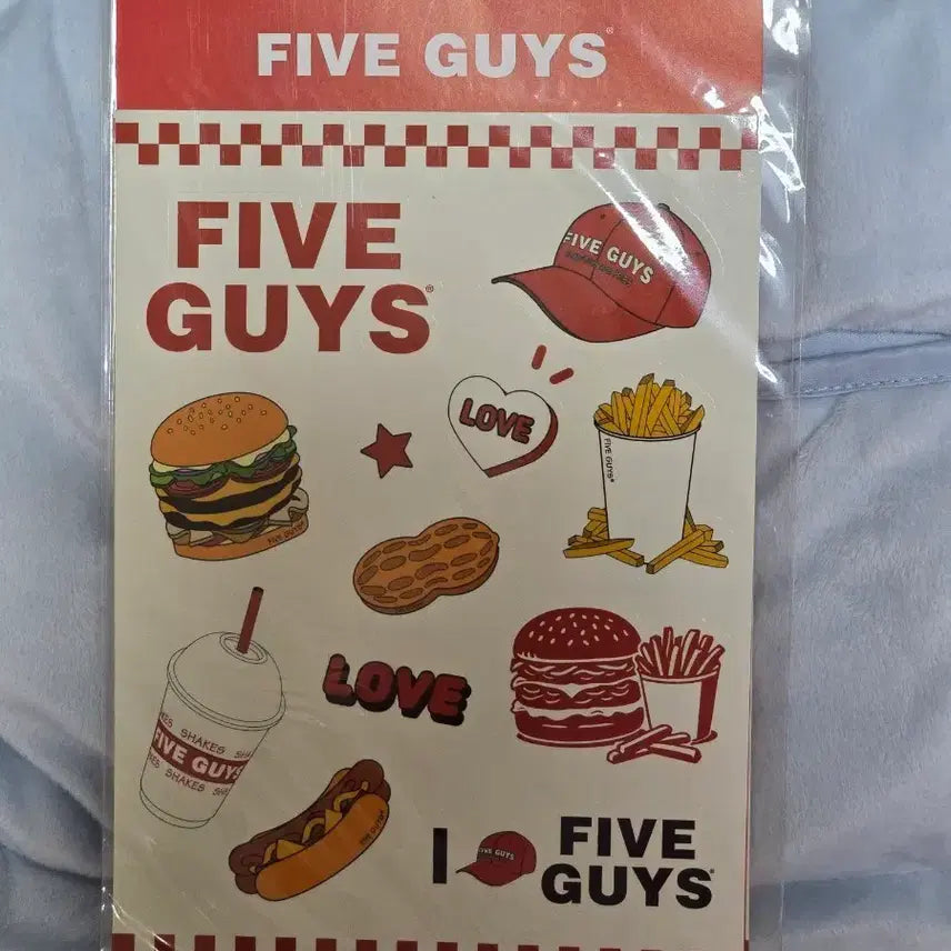 [BUNJANG] Five Guys Sticker / [미개봉] 파이브 가이즈 스티커