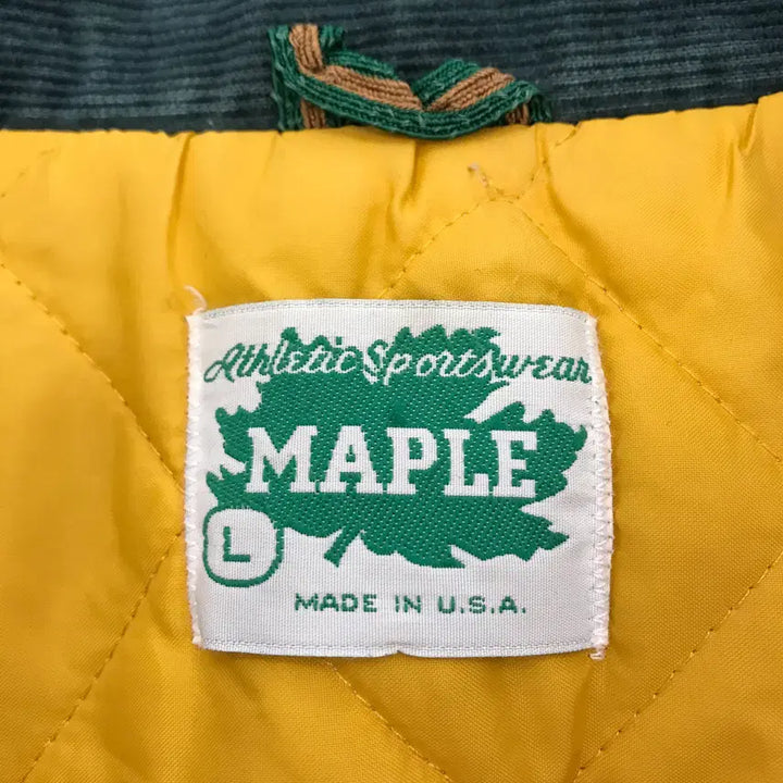 [BUNJANG] 90s Maple Athletics USA Corduroy Varsity Jacket / 90s maple athletics USA 체인스티지 바시티 자켓 [L]