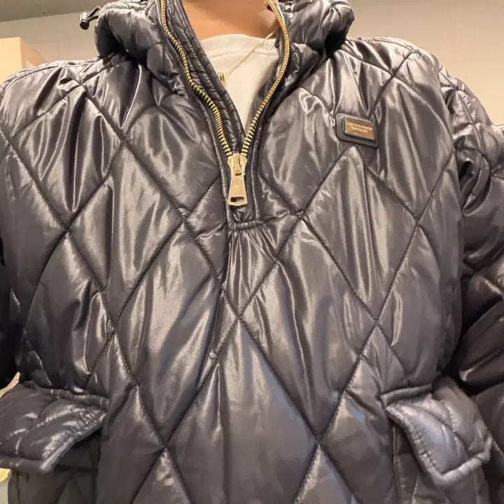 [BUNJANG] Gold Quilted Padded Jacket / 금장퀄팅패딩