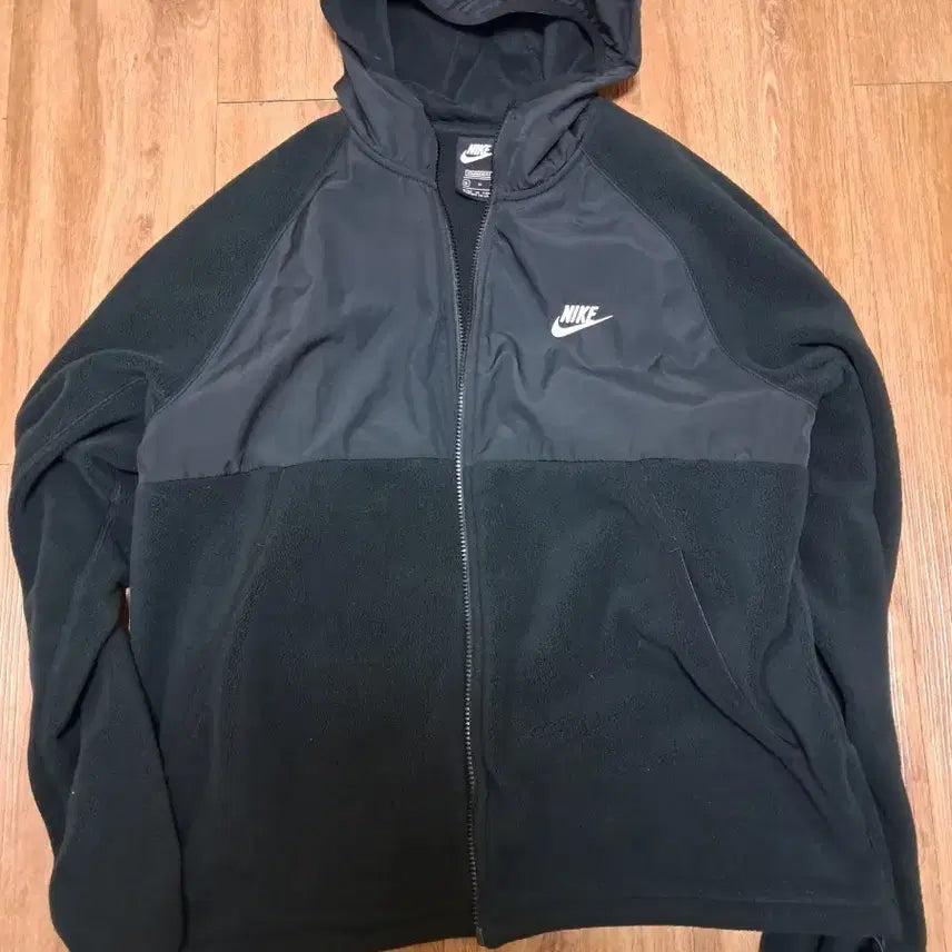 [BUNJANG] Nike Fleece Hoodie (Black, XL) / 나이키 후리스 후드 집업 블랙XL