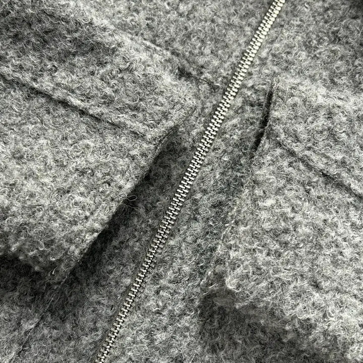 [BUNJANG] ZARA Boucle Bomber Jacket / 자라 부클레 봄버자켓