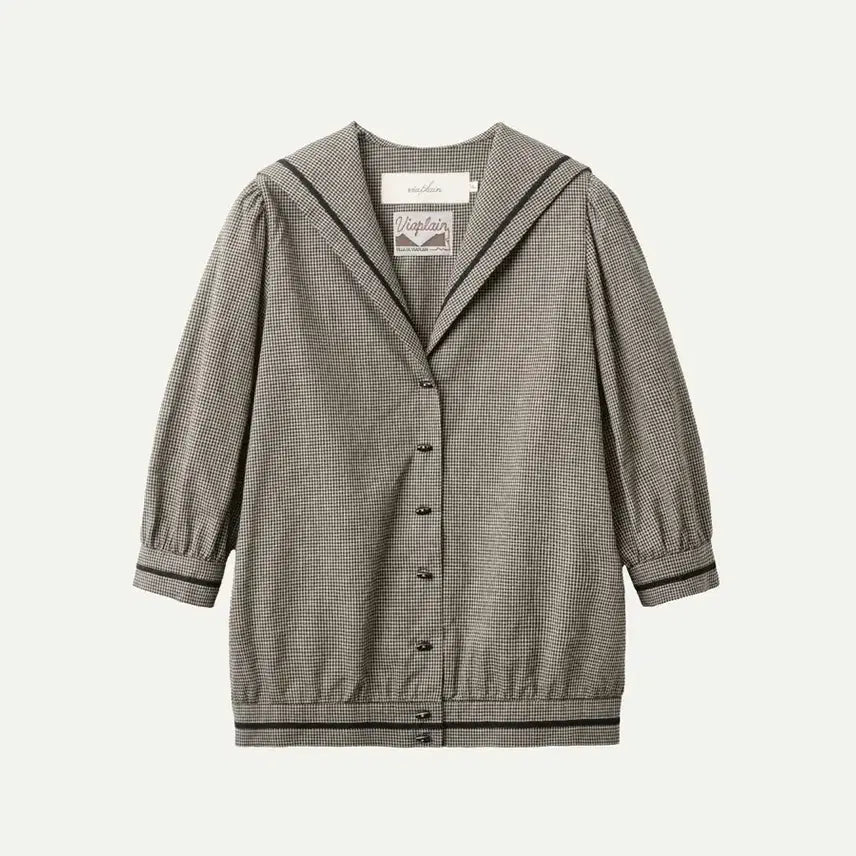 [BUNJANG] VIa Plein Sailor Blouse / 비아플레인 세일러블라우스