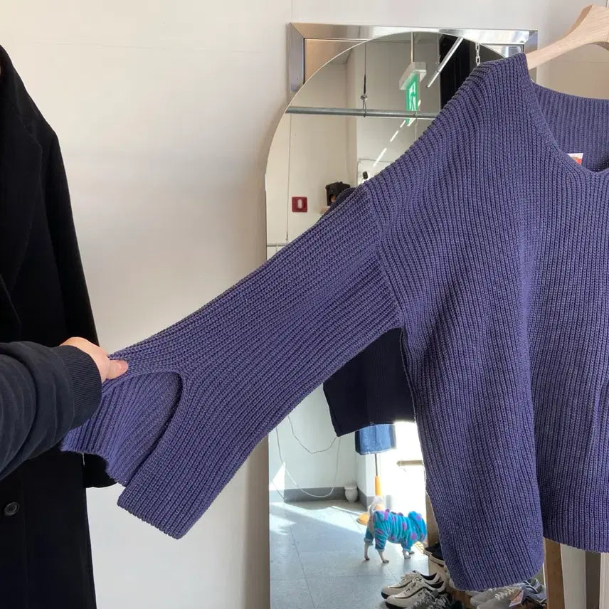 [BUNJANG] Loose Fit Knit / 프리사이즈 루즈핏 니트 Size Free Loose Fit Knit