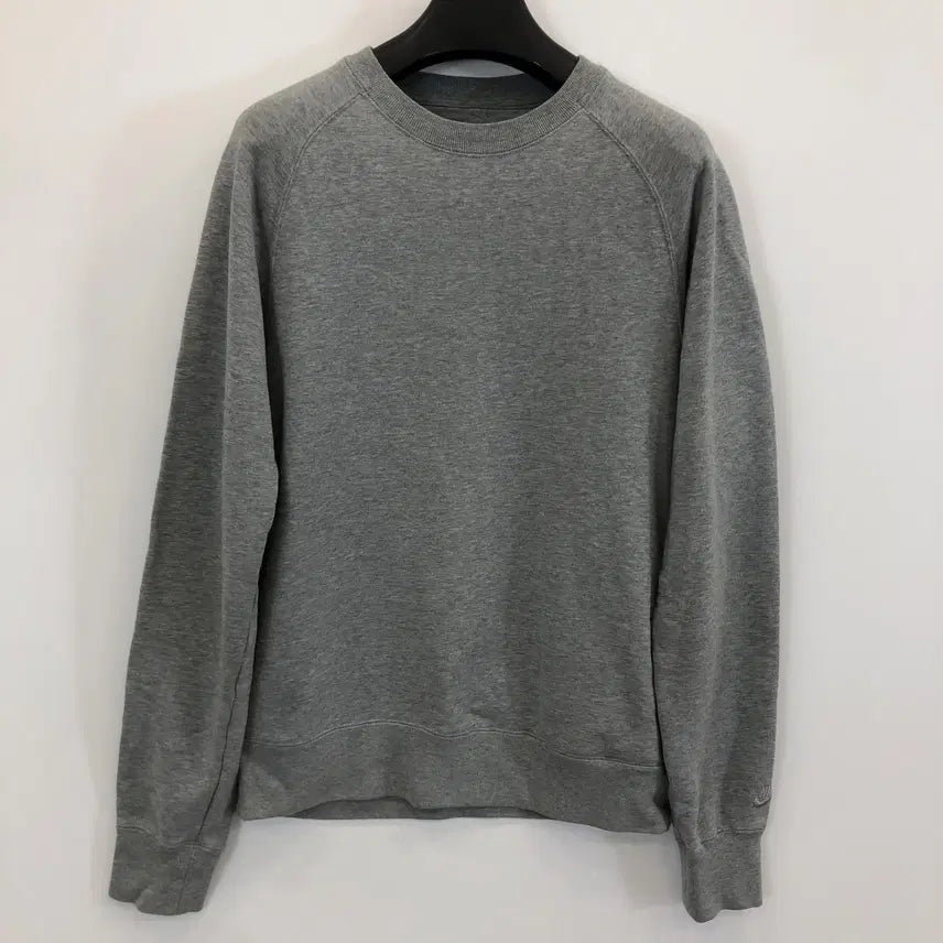 [BUNJANG] Nike Swoosh Sleeve Sweatshirt (Organic Cotton, Grey) / 나이키 소매스우시 맨투맨 90-95
