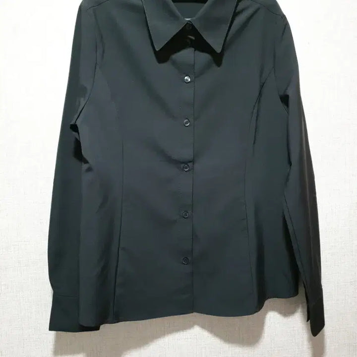 [BUNJANG] Black Long Sleeve Blouse / (새상품) 스판소재 긴팔 블라우스,여성 정장 카라 블라우스 춘추셔츠 블랙
