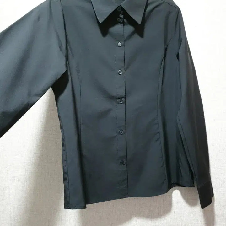 [BUNJANG] Black Long Sleeve Blouse / (새상품) 스판소재 긴팔 블라우스,여성 정장 카라 블라우스 춘추셔츠 블랙