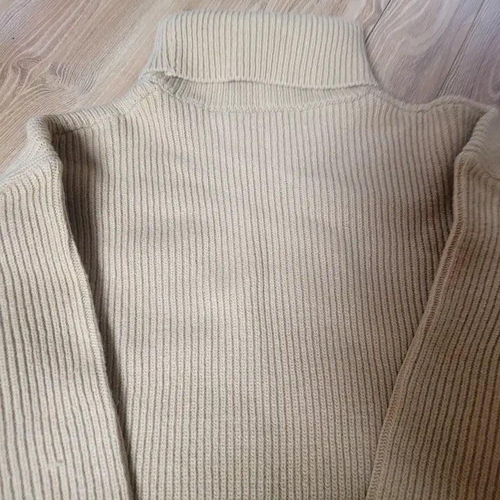 [BUNJANG] Free Beige Long Knit Dress / (새상품)롱니트원피스 free 베이지