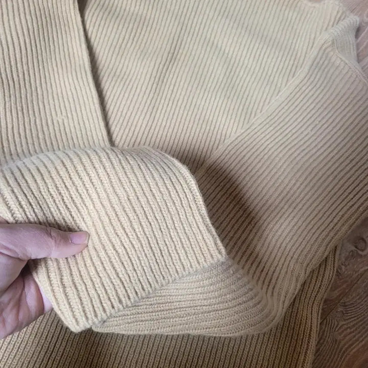 [BUNJANG] Free Beige Long Knit Dress / (새상품)롱니트원피스 free 베이지