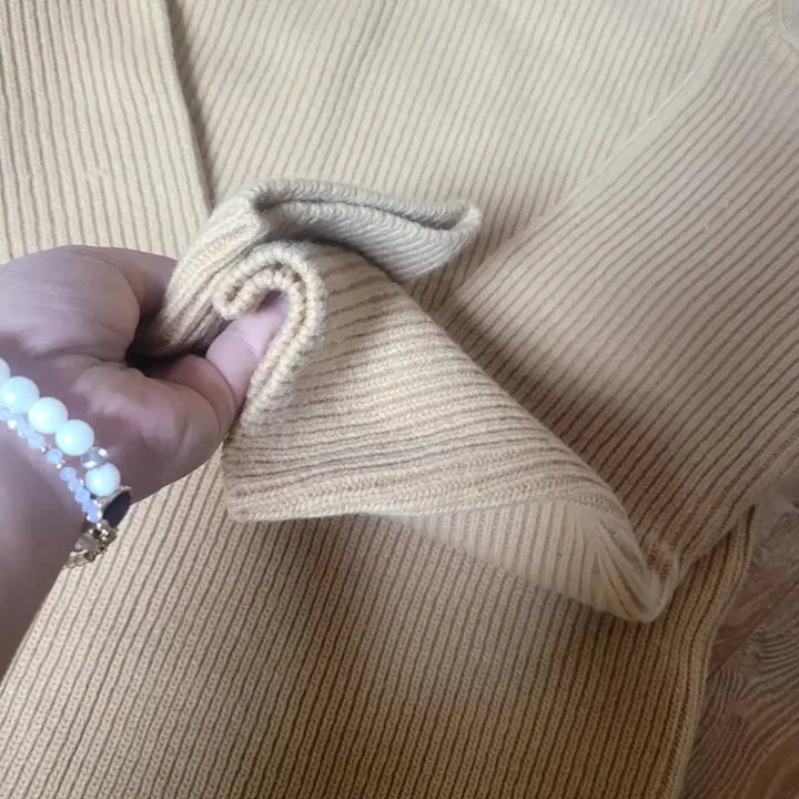 [BUNJANG] Free Beige Long Knit Dress / (새상품)롱니트원피스 free 베이지