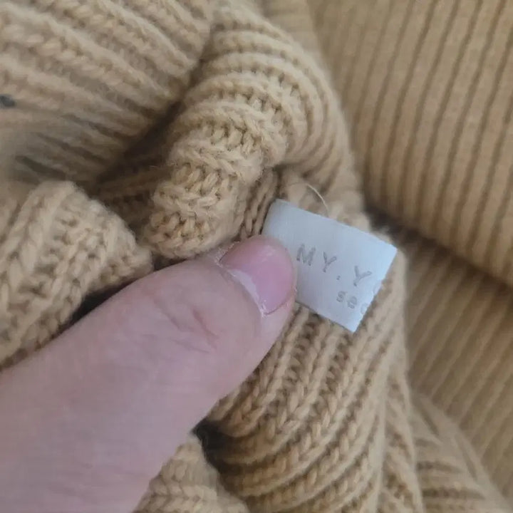 [BUNJANG] Free Beige Long Knit Dress / (새상품)롱니트원피스 free 베이지
