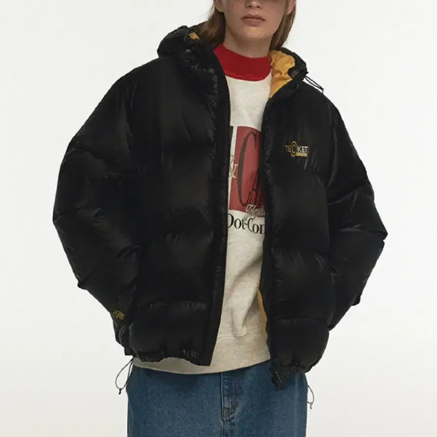[BUNJANG] Teket Dot-com Down Jacket Black / 테켓 패딩 Dot-com Down Jacket Black