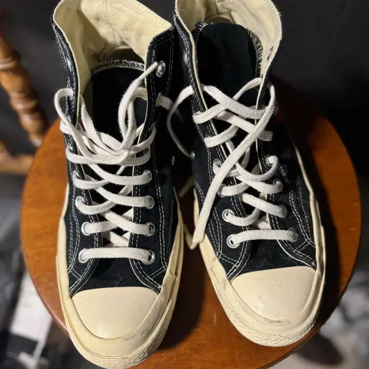 [BUNJANG] Comme des Garcons Converse Chuck Taylor High Top Sneakers / 꼼데가르송 컨버스 하이 척테일러