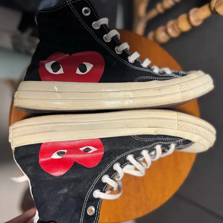 [BUNJANG] Comme des Garcons Converse Chuck Taylor High Top Sneakers / 꼼데가르송 컨버스 하이 척테일러