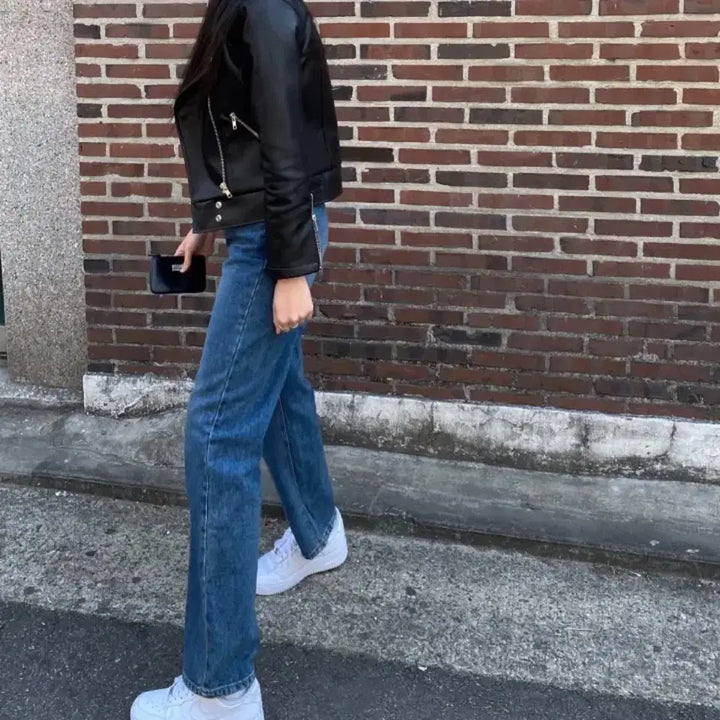 [BUNJANG] Leather Rider Jacket / 가죽 라이더 자켓