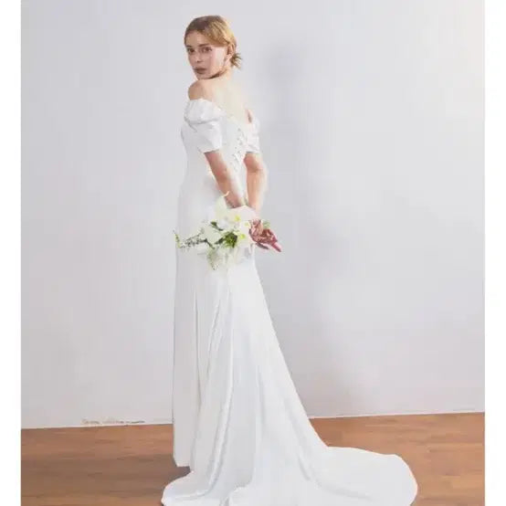 [BUNJANG] Sugar Dress Silk Mermaid Wedding Dress / 실크 머메이드 웨딩 드레스 L/스냅드레스/2부드레스/슈가드레스