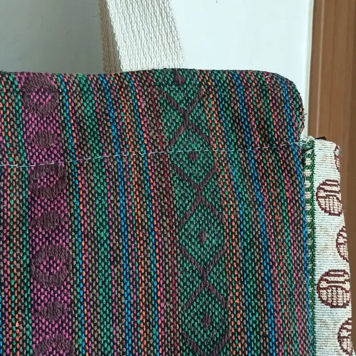 [BUNJANG] Patterned Eco Bag Tote Shoulder Bag / 패턴 에코백 토트백 숄더백