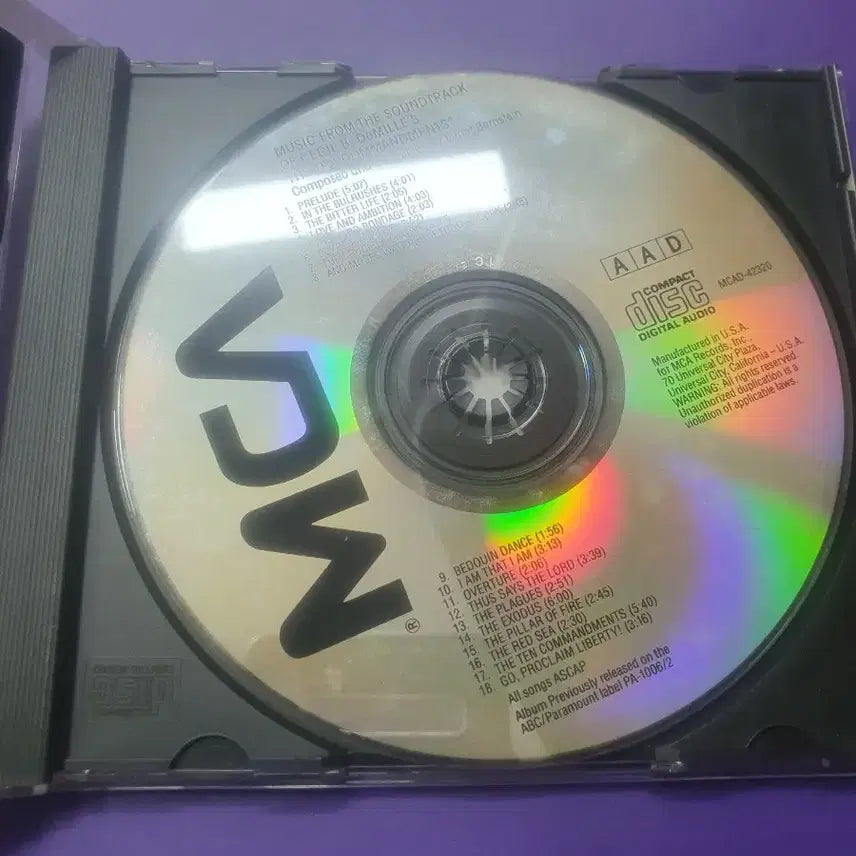 [BUNJANG] The Ten Commandments OST CD 1989 USA Import / 영화 십계 ost cd 1989 USA 수입반 레어템