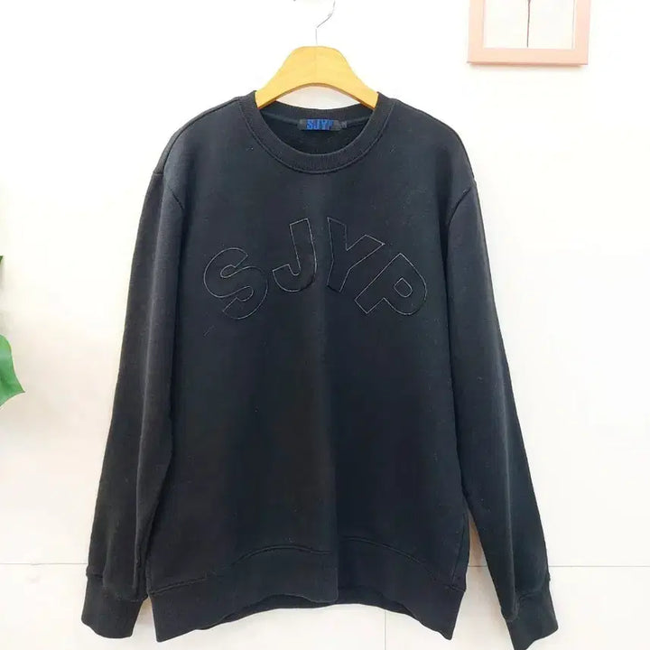 [BUNJANG] SJYP Black Sweatshirt T-shirt / SJYP 블랙 맨투맨 티셔츠 55~66