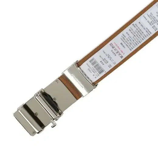 [BUNJANG] Wide Angle Men's Genuine Leather Automatic Belt / 와이드앵글 남성 소가죽 자동 벨트 화이트 새제품