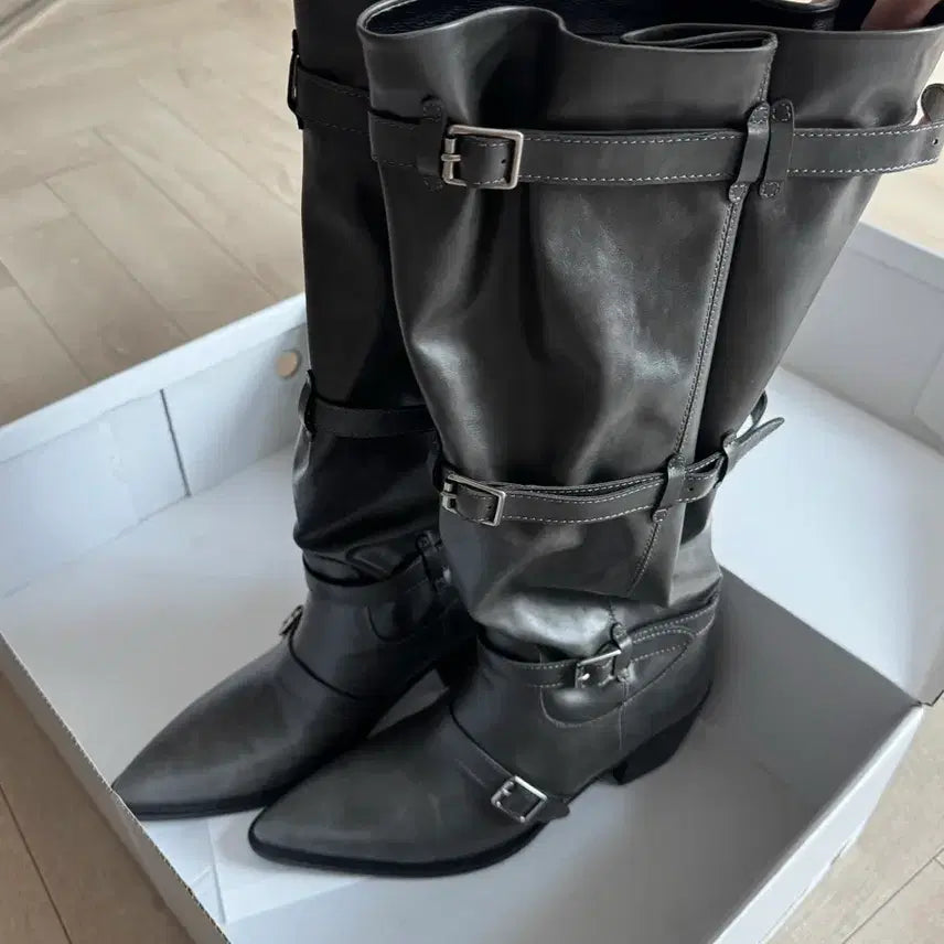 [SOLD OUT] 솔트앤초콜릿 러스티 와이드 부츠