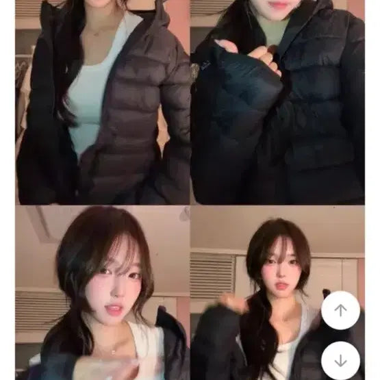 [BUNJANG] Ably Lightweight Hooded Padded Jumper Black / 에이블리 경량 후드 패딩 점퍼 블랙